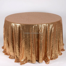 Couture joint grande nappe de sequins de la duchesse rond au sol